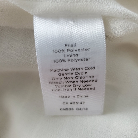 Talbots Off White Long Sleeve Blouse Top - Picture 4 of 4